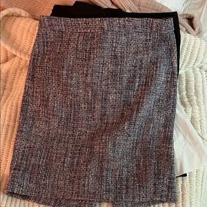 J. Crew Tweed Pencil Skirt - Black and White